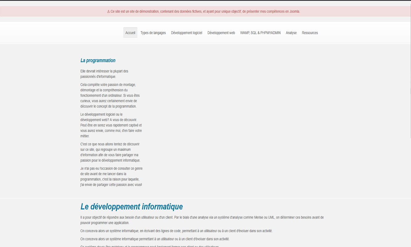 Développement informatique
